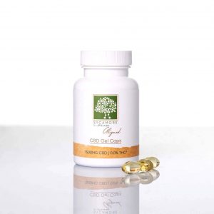 Sycamore BioPharma 1500mg CBD Aligned gel caps.
