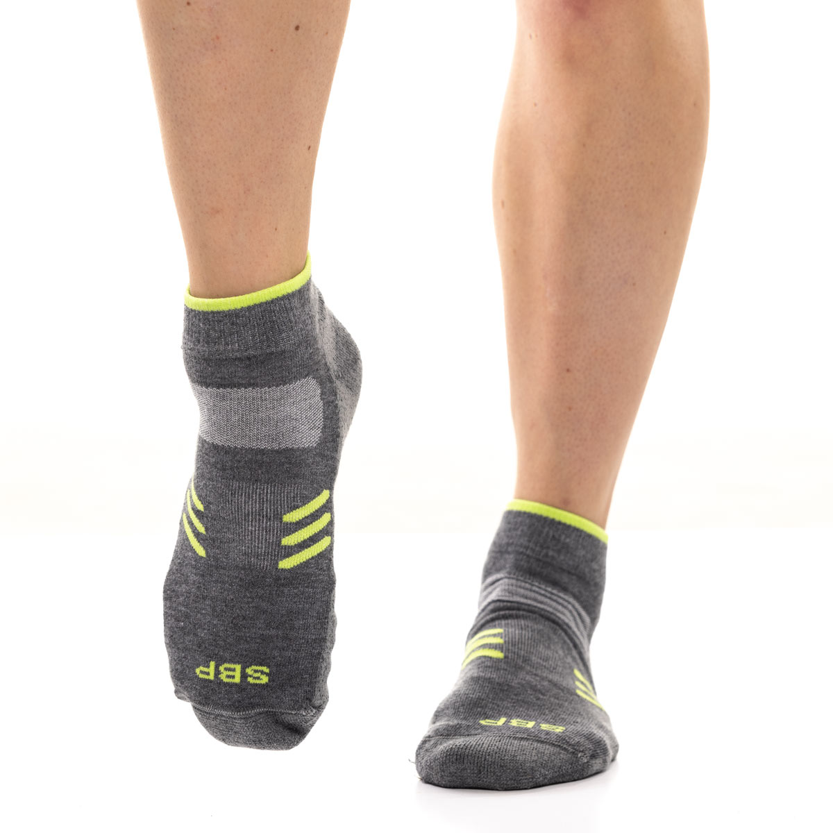 Person wearing Embraced™ CBD-infused sock system.